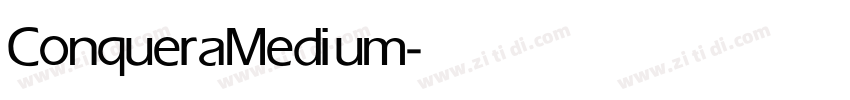 Conquera Medium字体转换